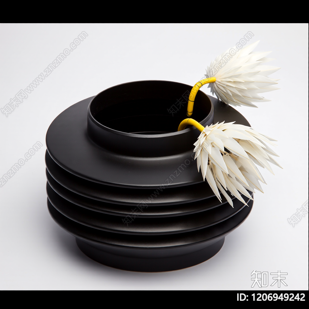 层叠花瓶装饰品3D模型下载【ID:1206949242】