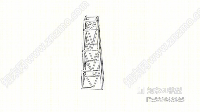 搅拌塔SU模型下载【ID:532643385】