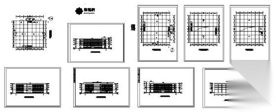 四层正方形商场建筑方案图施工图下载【ID:151510148】