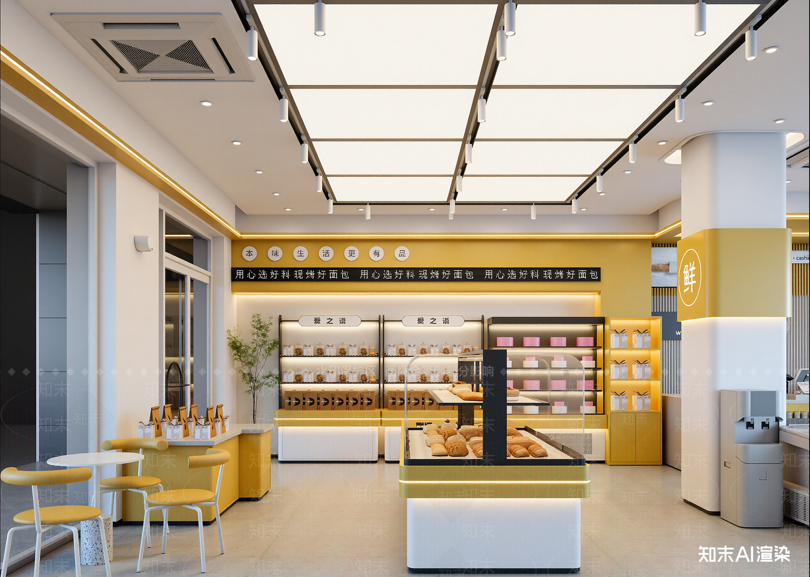 现代面包店3D模型下载【ID:1215056144】