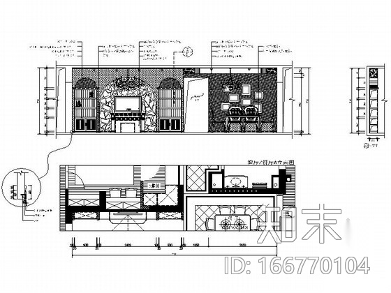 [长沙]广电中心田园风格三居室装修图（含实景概念）cad施工图下载【ID:166770104】