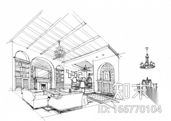 [长沙]广电中心田园风格三居室装修图（含实景概念）cad施工图下载【ID:166770104】