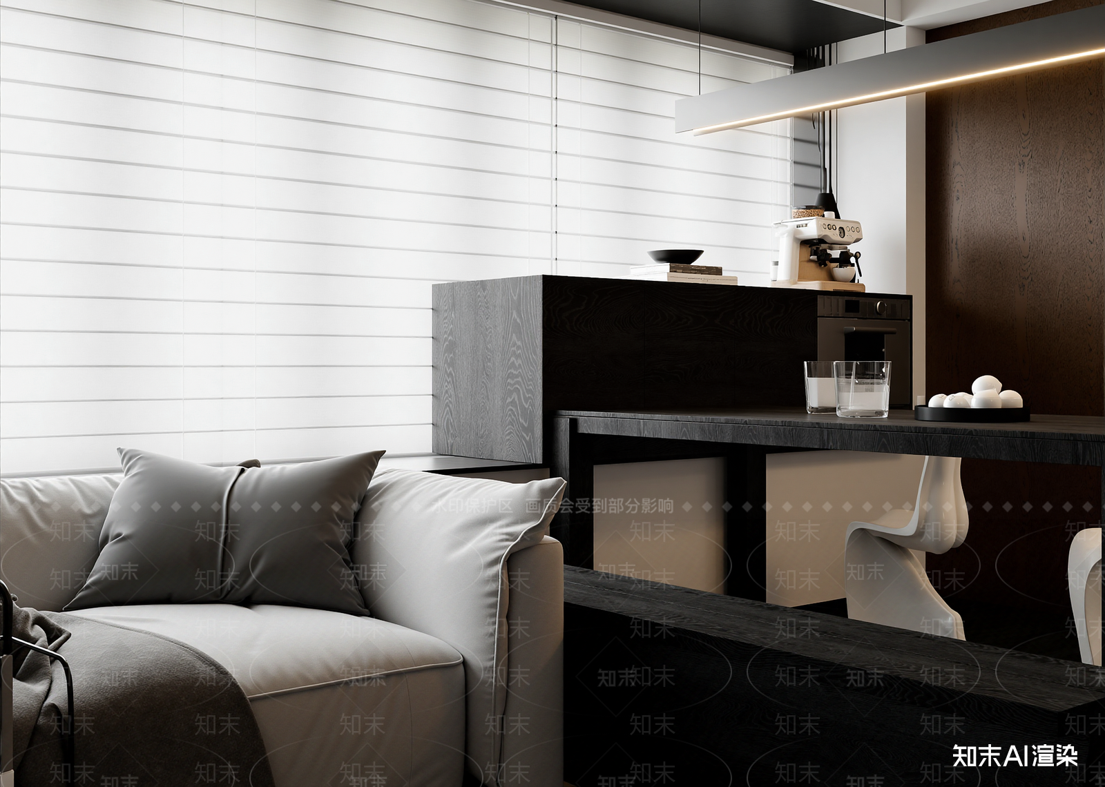 现代客餐厅3D模型下载【ID:1215143313】