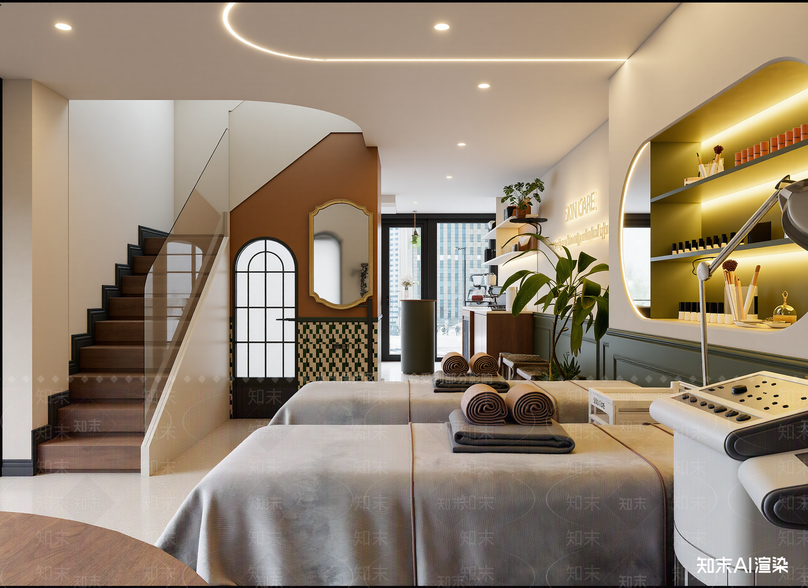 法式美容院3D模型下载【ID:1214325114】