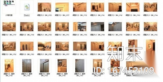 [武汉]纯欧式四居室古典风装修图（含实景）施工图下载【ID:167453109】