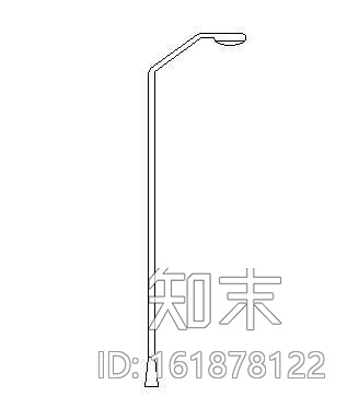 路灯立面cad施工图下载【ID:161878122】