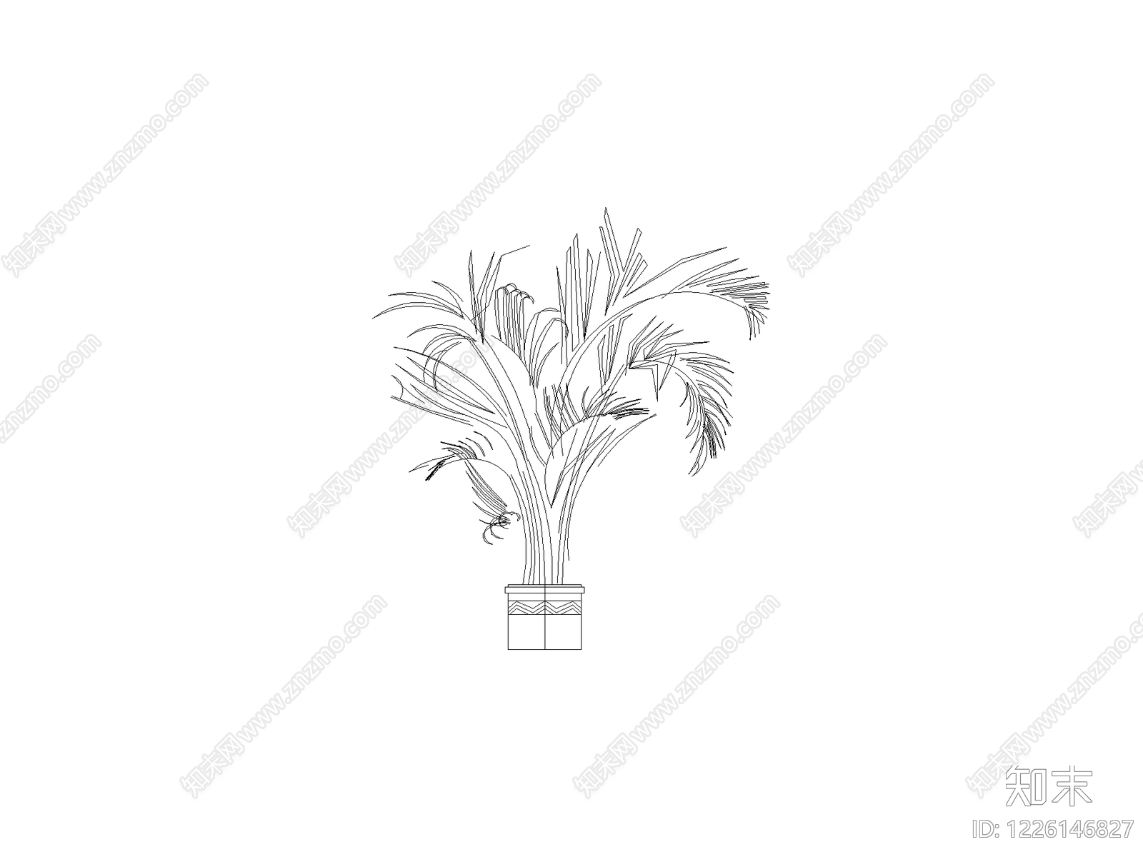 绿植cad施工图下载【ID:1226146827】