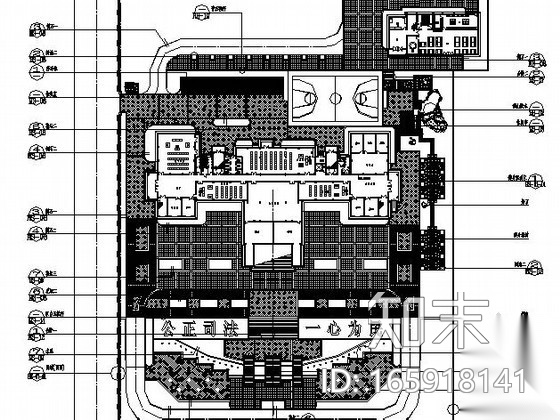 [乐安]某单位环境设计工程施工图cad施工图下载【ID:165918141】