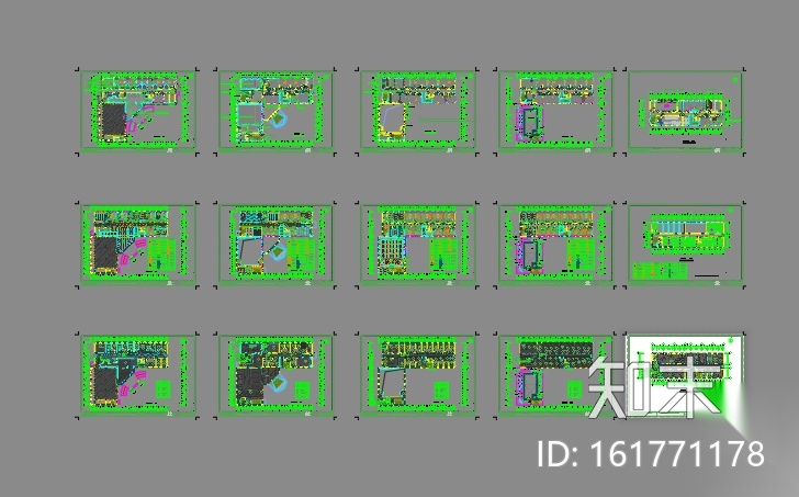 某教育中心办公大楼室内装修施工图cad施工图下载【ID:161771178】