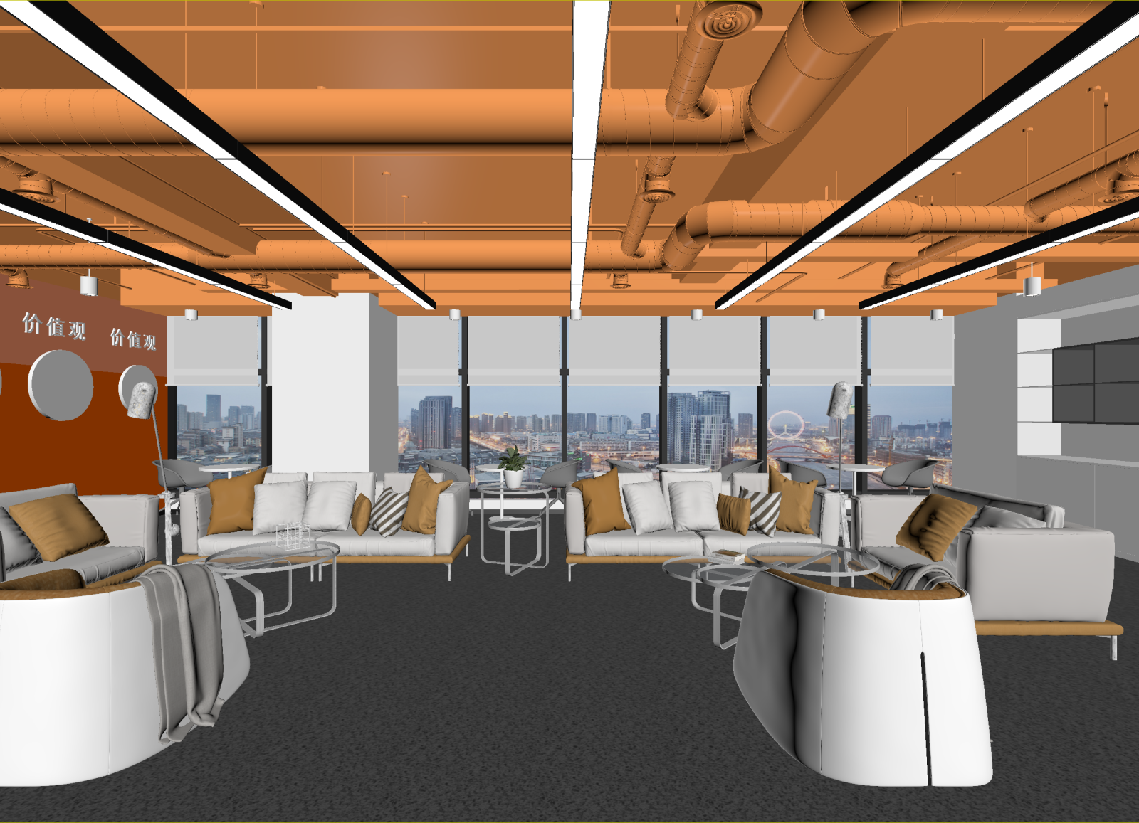 现代休息区3D模型下载【ID:1215084066】