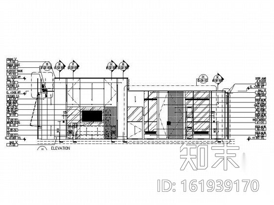 [四川]英文版现代风格酒店室内装修CAD施工图（含方案）cad施工图下载【ID:161939170】