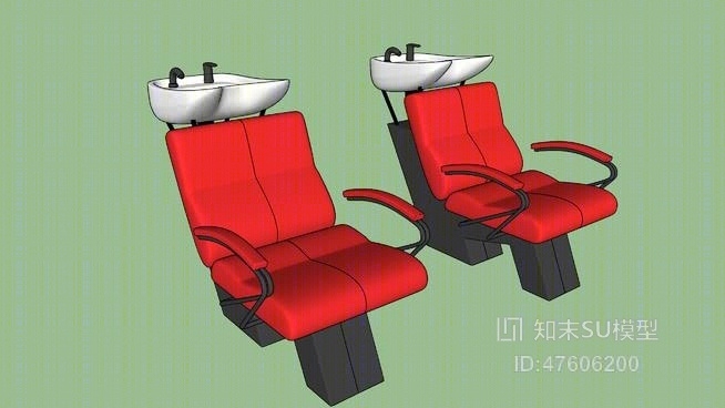洗头椅SU模型下载【ID:219315033】