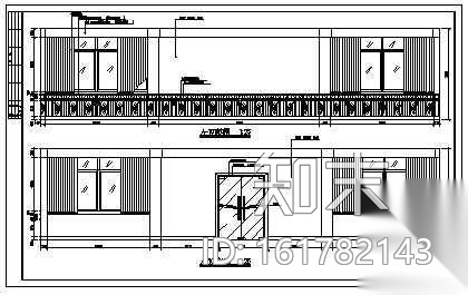 某单位大堂办公室装饰图立面cad施工图下载【ID:161782143】