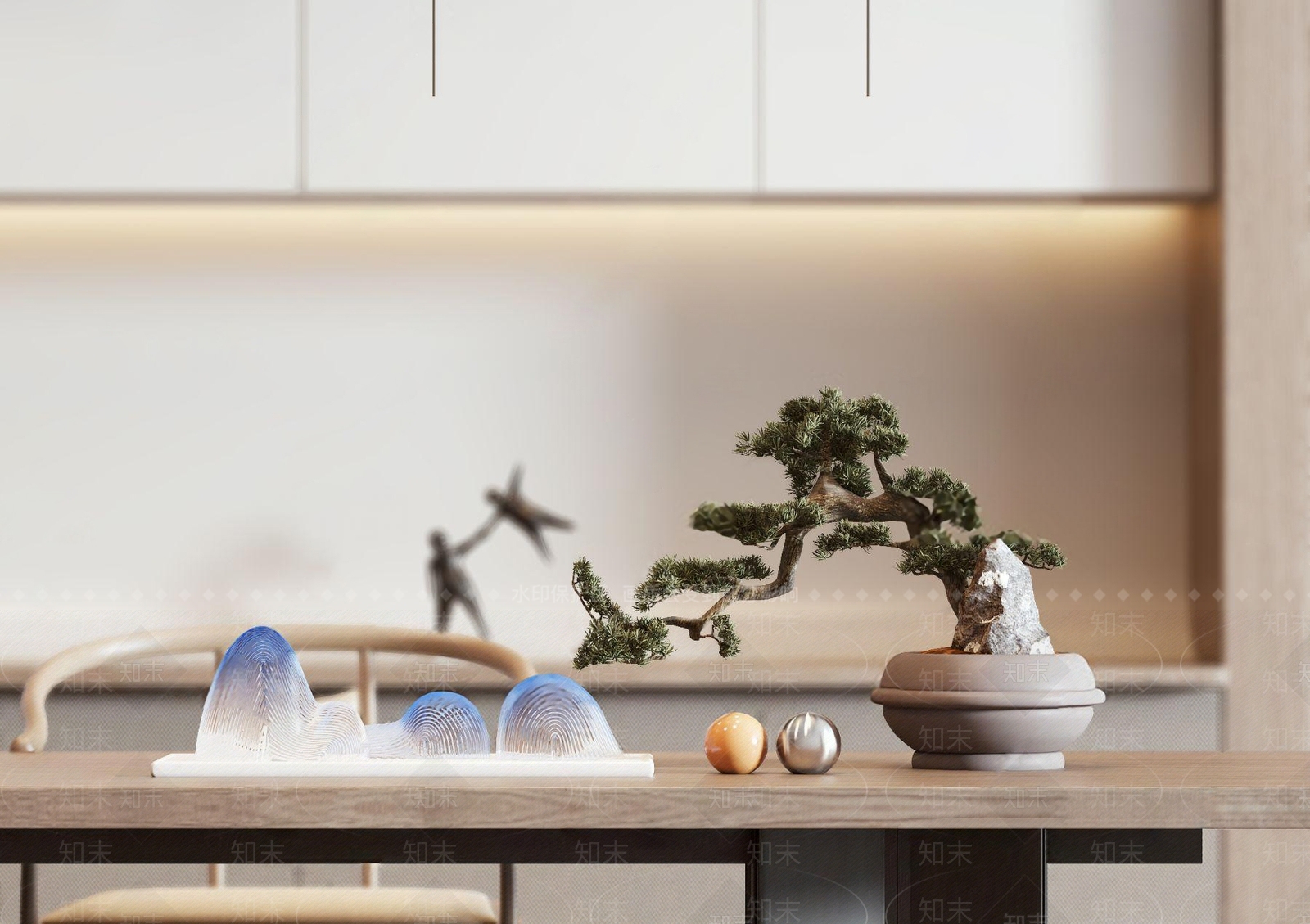 新中式假山摆件3D模型下载【ID:1120746556】