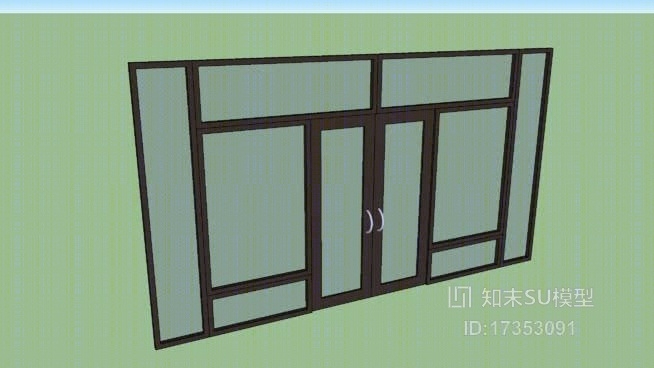商业门SU模型下载【ID:117822933】