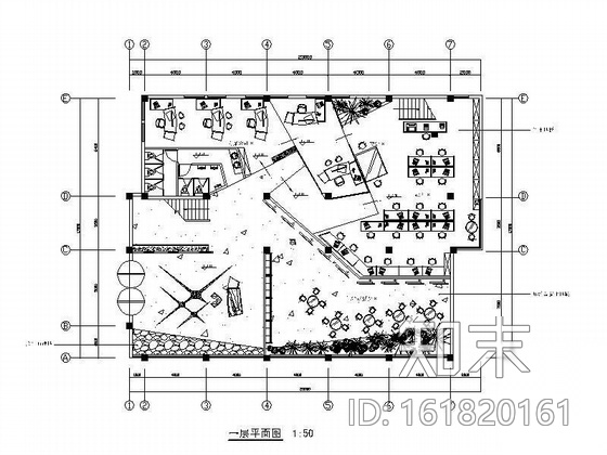 三层办公楼设计方案图cad施工图下载【ID:161820161】