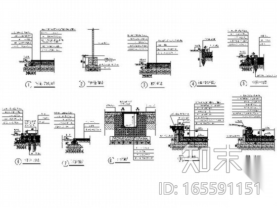 [大连]幼儿园室外景观改造施工图cad施工图下载【ID:165591151】