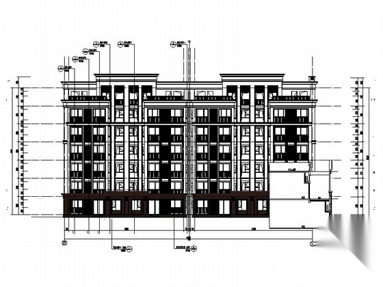 [重庆]古典风格高层住宅建筑施工图（221页图纸）cad施工图下载【ID:166705168】