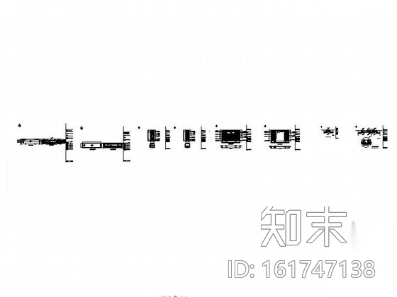 某售楼处门厅室内装修图cad施工图下载【ID:161747138】