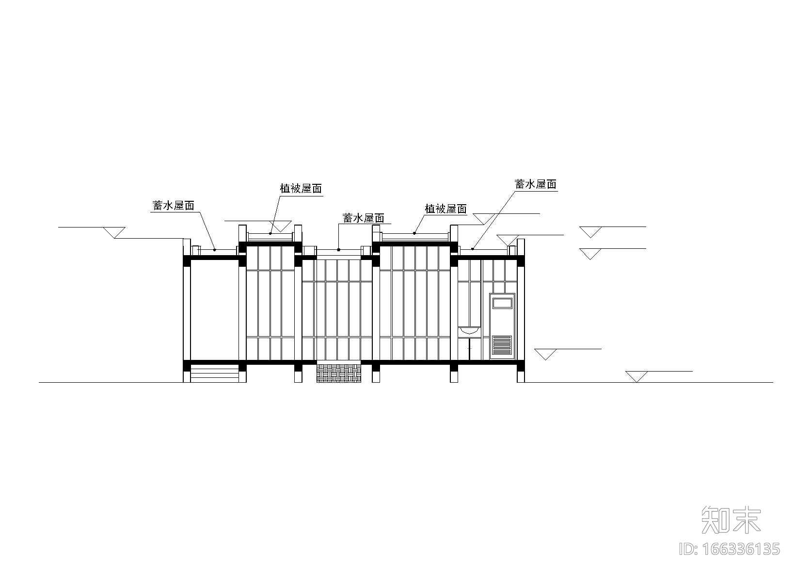 特色建筑小品带厕所功能建筑施工图cad施工图下载【ID:166336135】