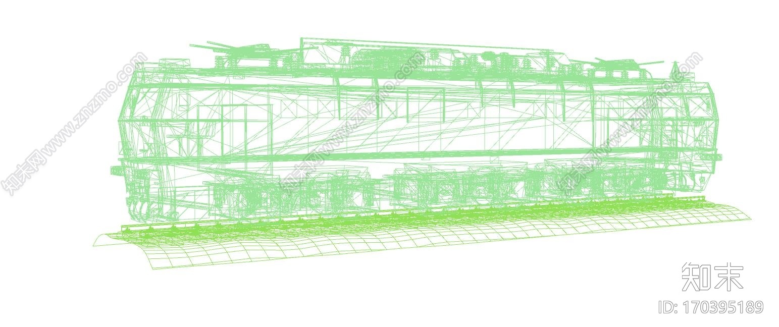 火车模型CG模型下载【ID:170395189】