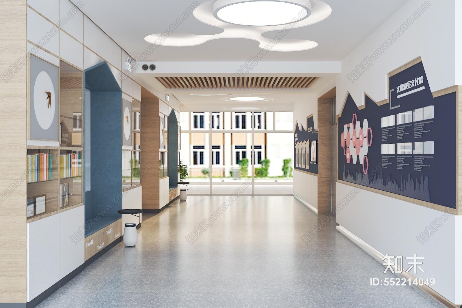 现代简洁宿舍小门厅3D模型下载【ID:552214049】