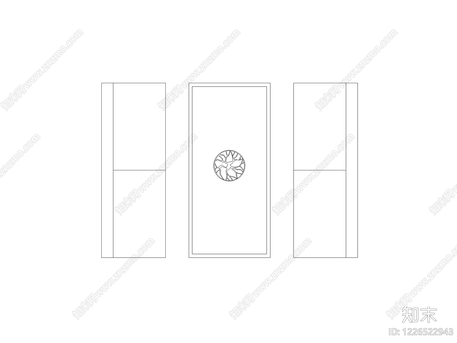 门cad施工图下载【ID:1226522943】