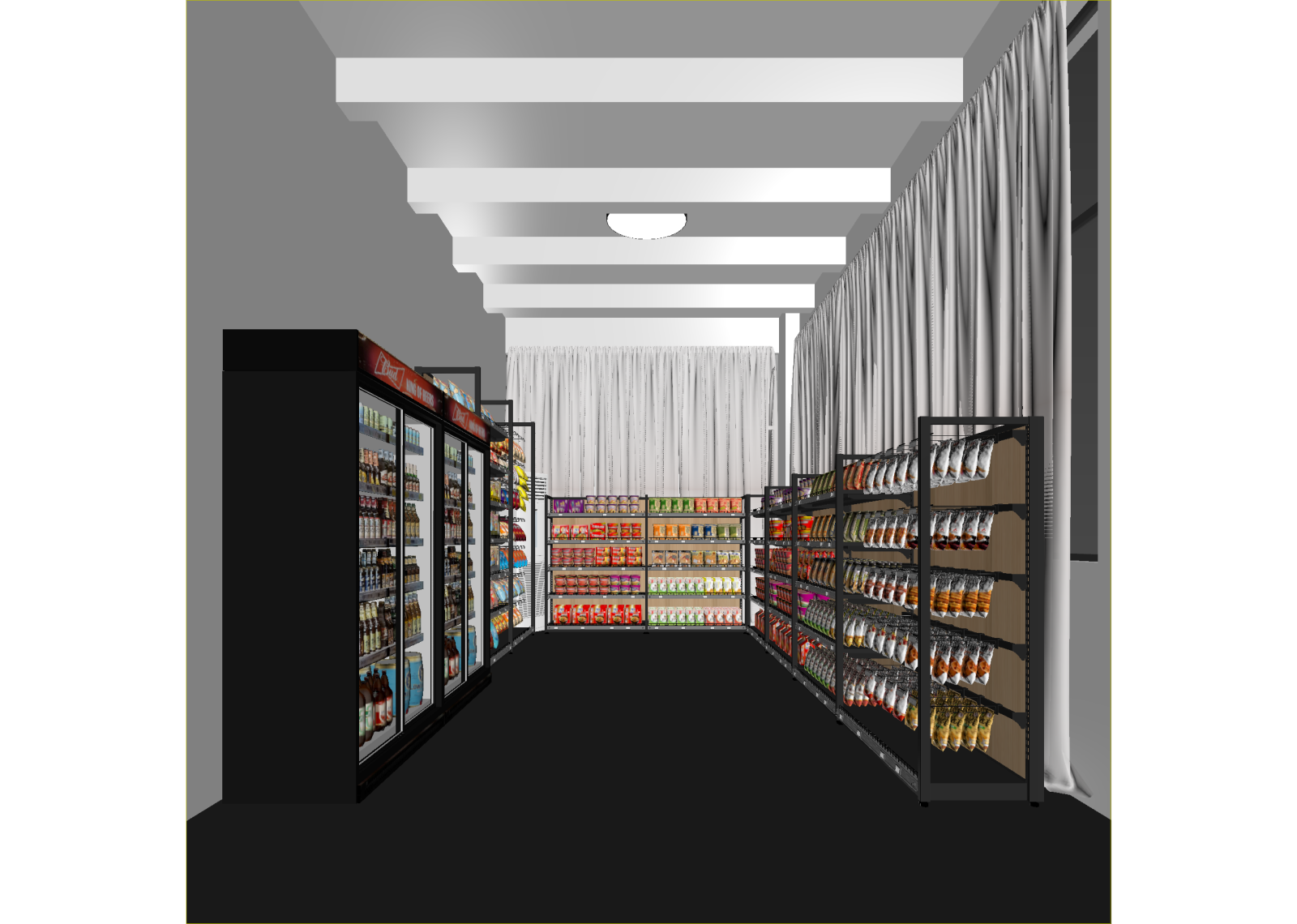 现代便利店3D模型下载【ID:1214605625】