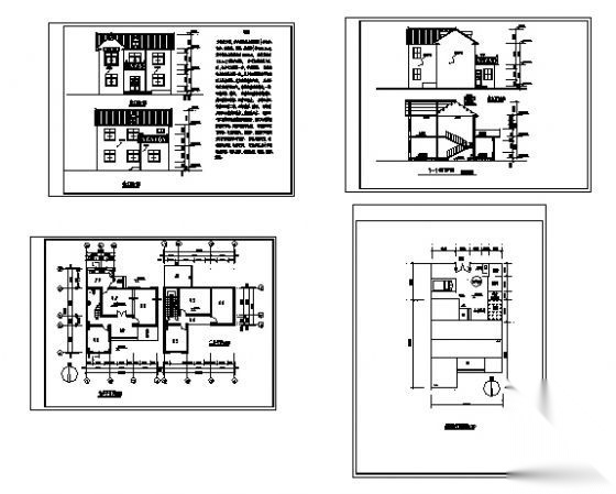 某二层新农村自建房别墅建筑施工图下载【ID:149916159】