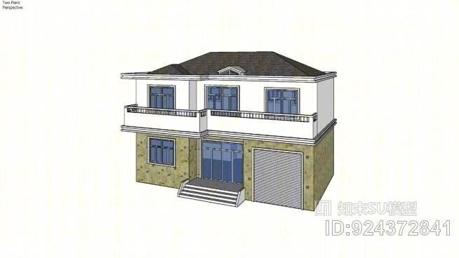 别墅SU模型下载【ID:924372841】