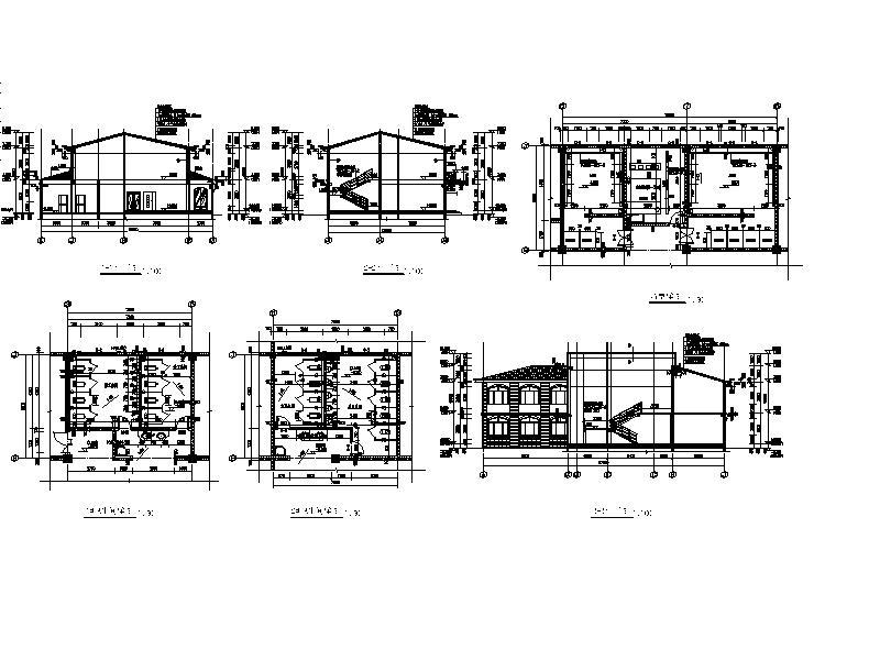 [宁夏]欧式贴砖立面职工宿舍建筑施工图cad施工图下载【ID:149779162】