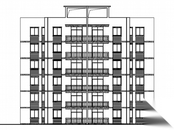 [华蓥市]某六层拆迁安置房（廉租房）建筑施工套图施工图下载【ID:166446106】