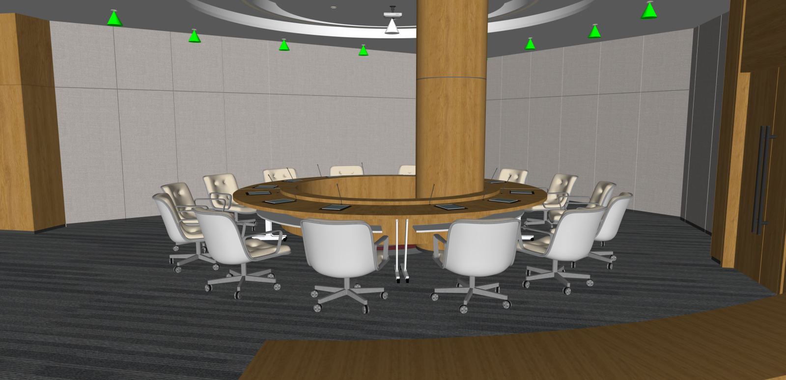 现代其他办公区域SU模型下载【ID:1215999109】
