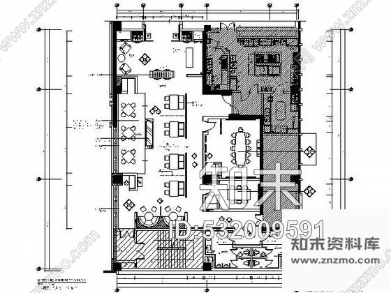 施工图宁波酒店360平米西餐厅施工图施工图下载【ID:532009591】