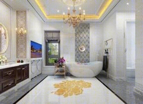 欧式豪华浴室卫生间3D模型下载【ID:920328584】