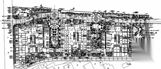 某小区绿化施工方案cad施工图下载【ID:161101127】