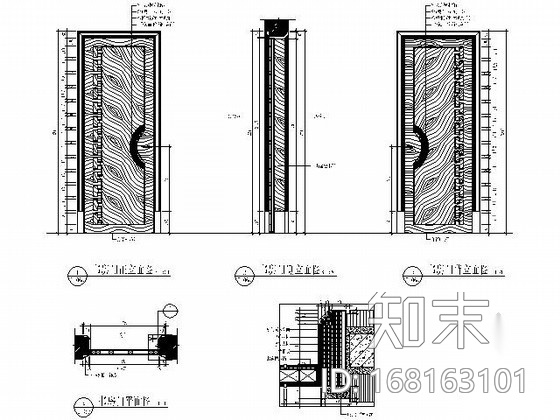 书房木门施工图下载【ID:168163101】