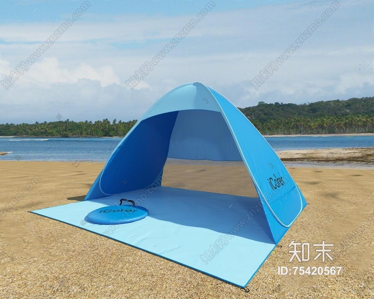 现代帐篷3D模型下载【ID:75420567】