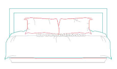 床头柜cad施工图下载【ID:180873176】