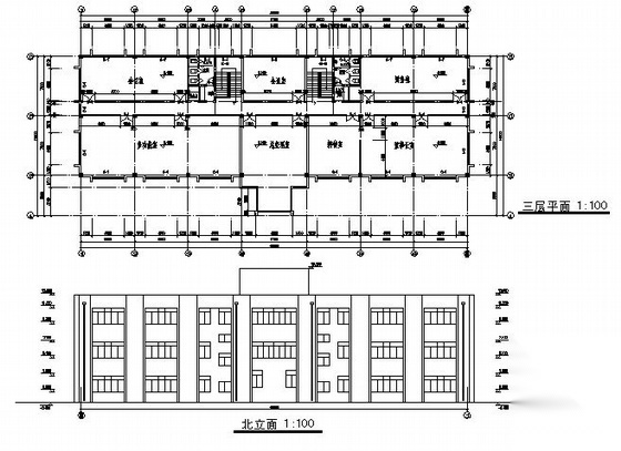 某二层办公楼建筑方案图cad施工图下载【ID:151640104】