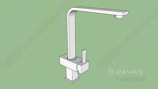 哈德逊芦苇库比克斯厨房龙头SU模型下载【ID:531123153】