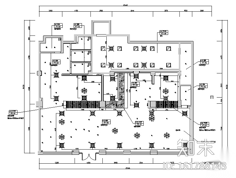 工业化复古简约loft风格酒吧空间设计施工图（附效果图）cad施工图下载【ID:161788143】