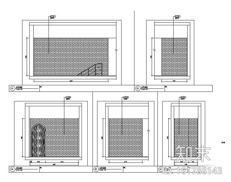 工业化复古简约loft风格酒吧空间设计施工图（附效果图）cad施工图下载【ID:161788143】