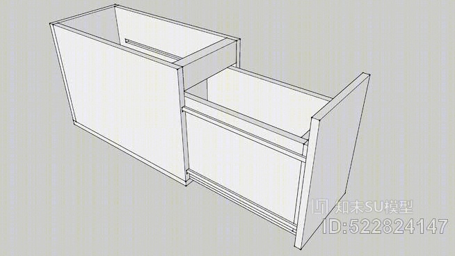 橱柜插入-垃圾收集或大型抽屉组-轮廓-22-TIMSU模型下载【ID:522824147】