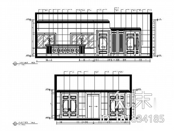 [江苏]苏州某奢华欧式会所全套施工图（含效果）cad施工图下载【ID:161834185】