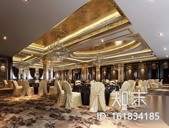 [江苏]苏州某奢华欧式会所全套施工图（含效果）cad施工图下载【ID:161834185】