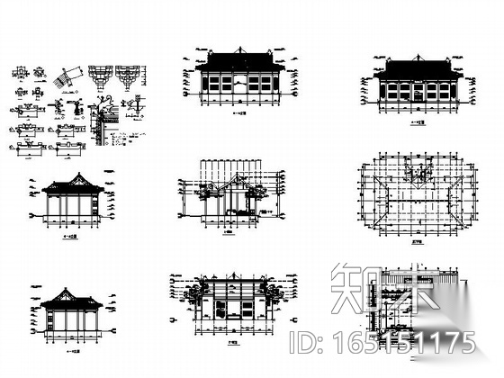 某佛寺天王殿建筑施工图施工图下载【ID:165151175】