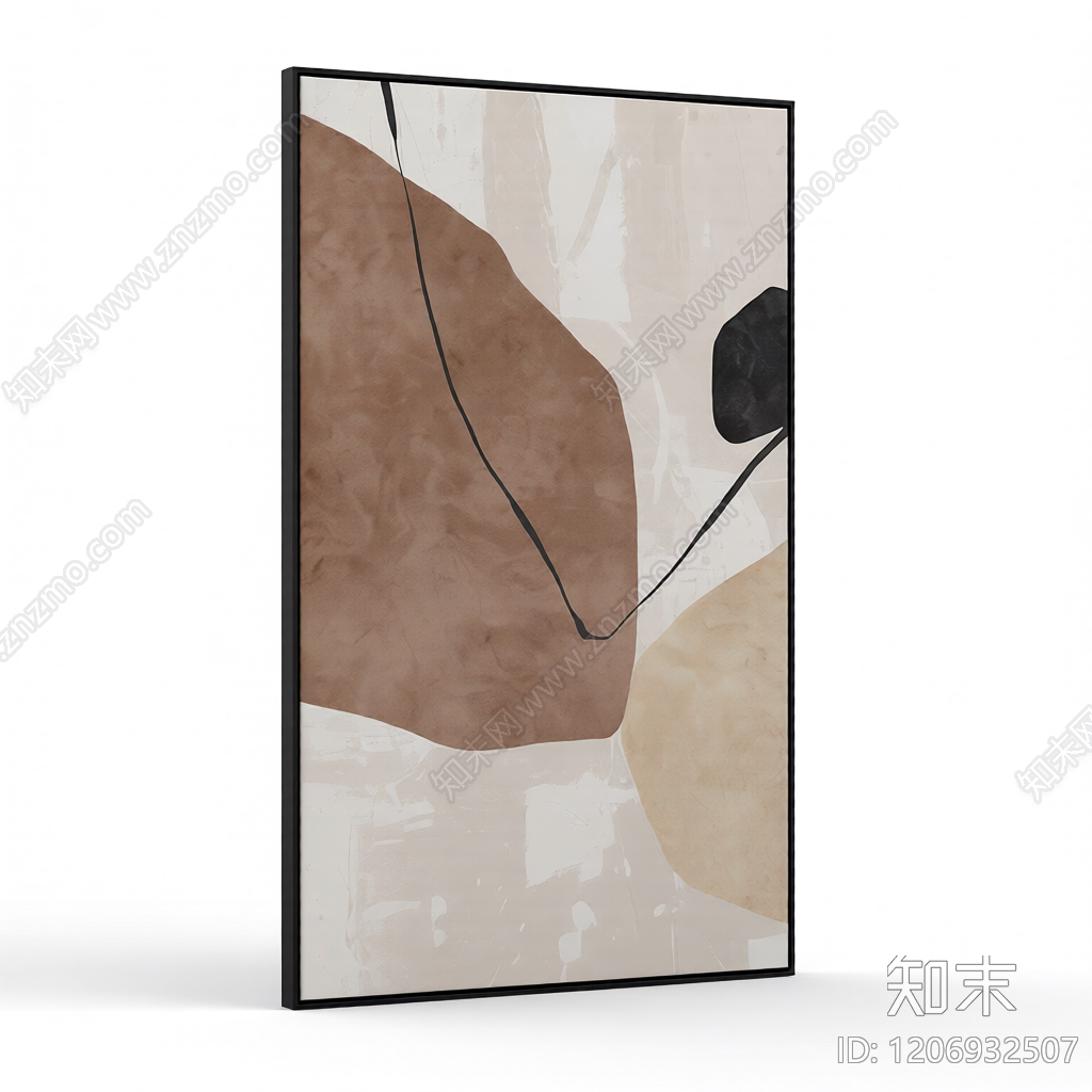 抽象装饰画挂件3D模型下载【ID:1206932507】