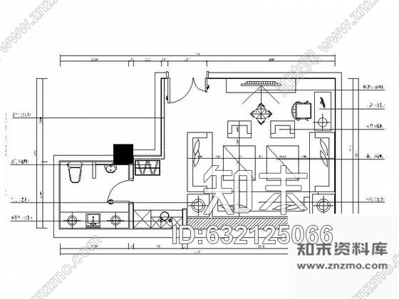 施工图北京奢华娱乐会所KTV包间装修图cad施工图下载【ID:632125066】