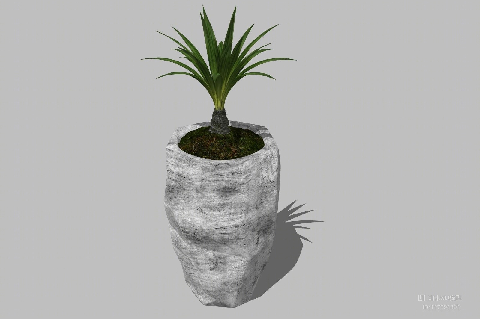 精品免费盆栽SU模型下载【ID:117791891】